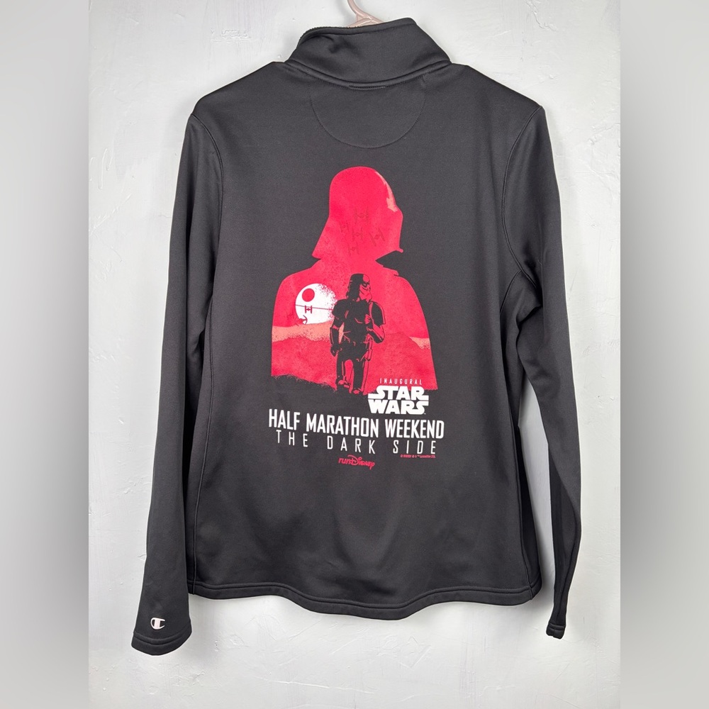 RunDisney Champion Black Star Wars Inaugural Half Marathon Jacket